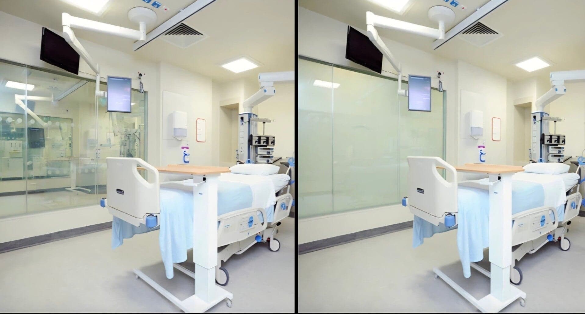 Film LED transparent sur balcon