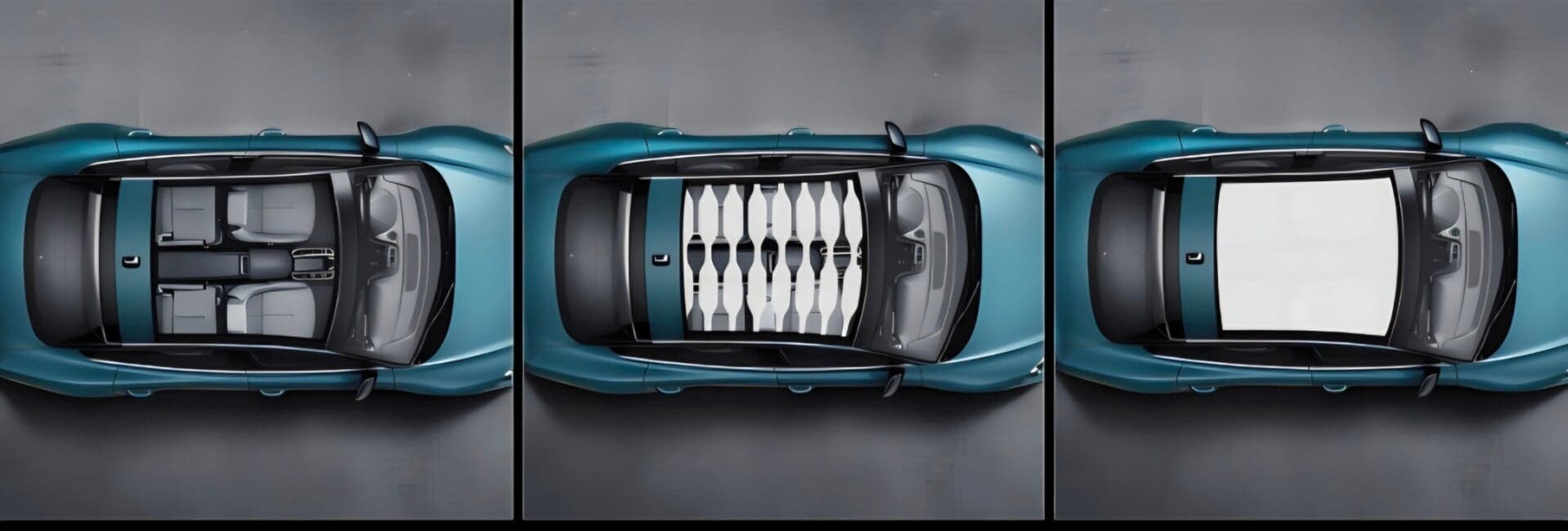 Toit panoramique PDLC : transparent / motif / opaque